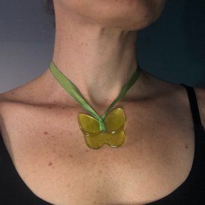 Buccarat Crystal Butterfly Choker